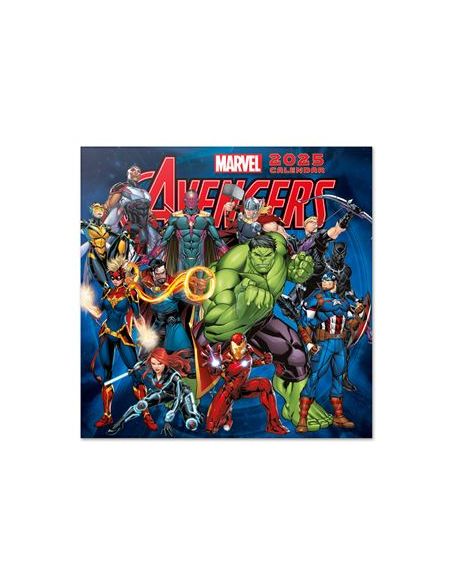 Calendario Anual 2025 Erik Pared 295 X 295 Mm Los Vengadores