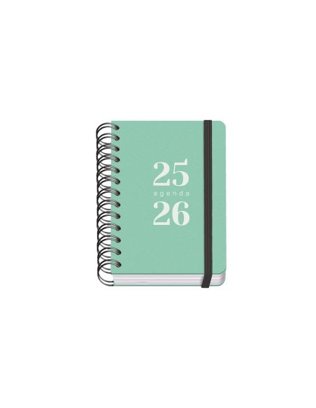 Agenda Escolar  Poliprop. A6 D/P Grammar Verde Fsc Mix