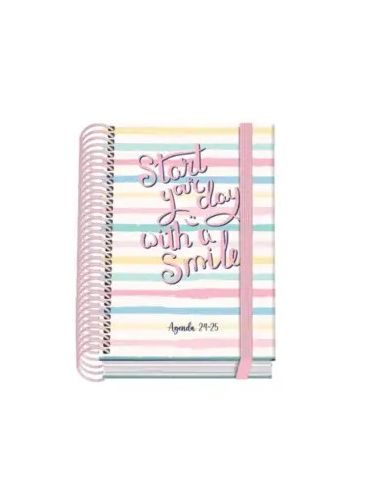 Agenda Escolar Cart. Forrado A6 D/P Prime Smile Fsc Mix