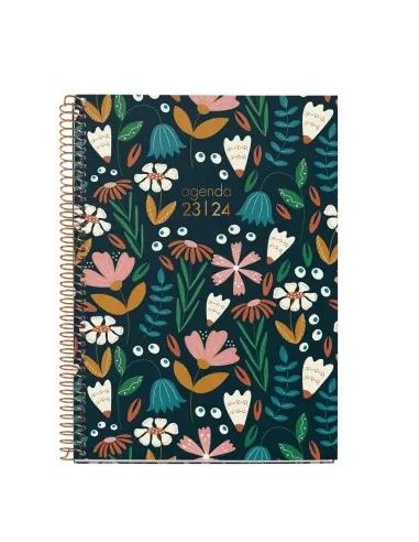 Miquelrius Agenda 18M Plus 155 X 213 Semana Vista Flowery 23/24