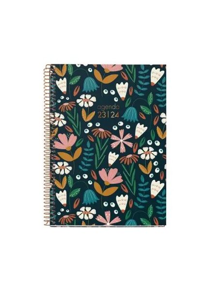 Miquelrius Agenda 18M Plus 155 X 213 Semana Vista Flowery 23/24