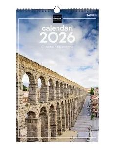 Calendario Espiral Pared Liderpapel Imagenes Ciudades 2024 Para Escribir 25X40 Cm Papel 150 Gr