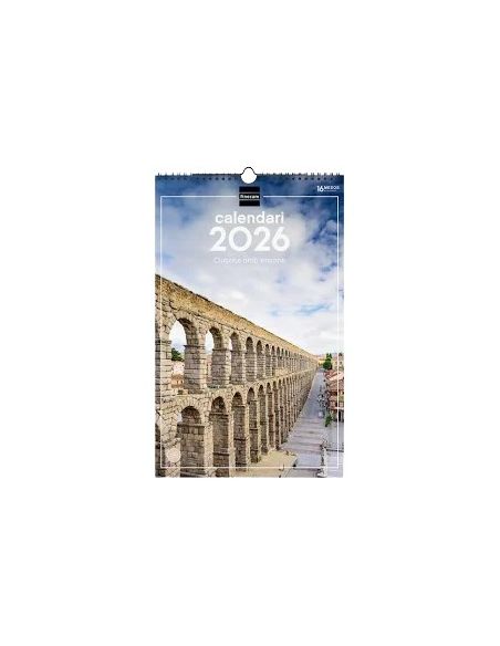 Calendario Espiral Pared Liderpapel Imagenes Ciudades 2024 Para Escribir 25X40 Cm Papel 150 Gr