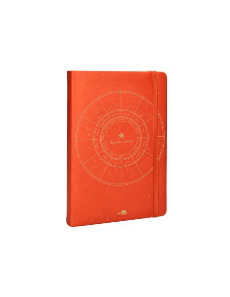 Agenda Encuadernada Liderpapel Efira A5 2024 Dia Pagina Papel 70 Gr Color Calabaza