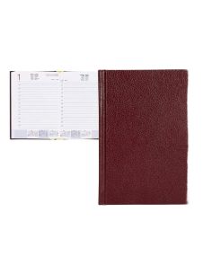 Agenda Encuadernada Liderpapel Corfu 15X21 Cm 2024 Dia Pagina Color Rojo Papel 60 Gr
