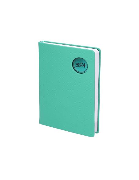 Agenda Encuadernada Liderpapel Kilkis 15X21 Cm 2024 Dia Pagina Color Turquesa Papel 70 Gr