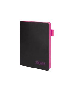 Agenda Encuadernada Liderpapel Sifnos A5 2024 Dia Pagina Papel 70 Gr Color Rosa