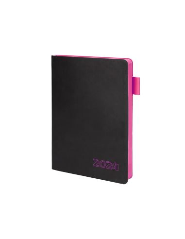 Agenda Encuadernada Liderpapel Sifnos A5 2024 Dia Pagina Papel 70 Gr Color Rosa