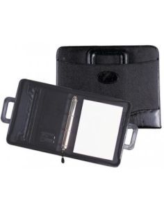 Cartera Portadocumentos 35-921 Negra 360X285 Mm Con Asa 4 Anillas 40 Mm Cremallera -Con Departamentos Interiores