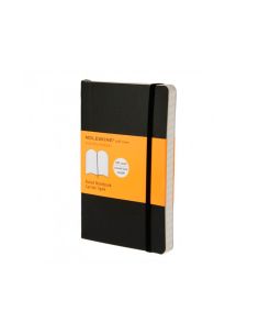 Libreta Clasica Tapa Blanda Negra P (9X14Cm) Rayada Moleskine Qp611