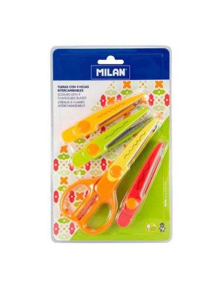 Estuche De Tijeras Zig-Zag Con 4 Recambios Milan