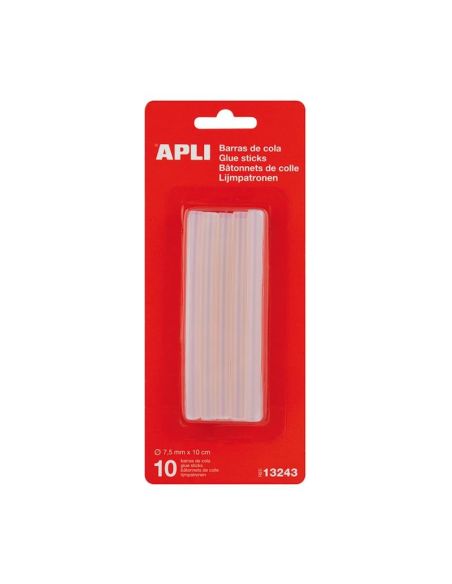 Recambio Barra De Cola Silicona 7,5 Mm Apli (10 Uds)