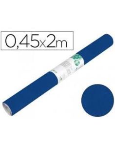 Rollo Adhesivo Liderpapel Especial Ante Azul Rollo De 0,45 X 2 Mt