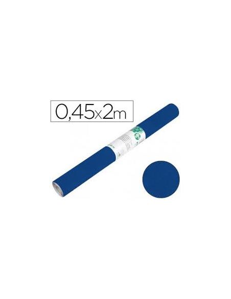 Rollo Adhesivo Liderpapel Especial Ante Azul Rollo De 0,45 X 2 Mt