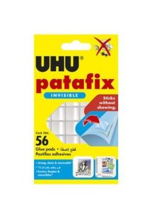 Sujetacosa Uhu Patafix Transparente Blister De 56 Unidades