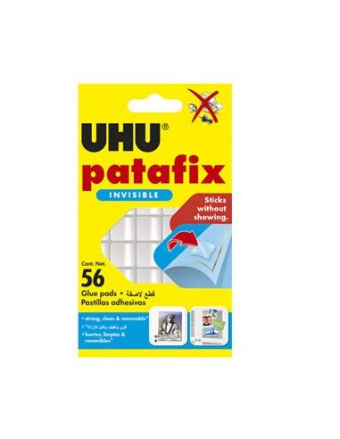 Sujetacosa Uhu Patafix Transparente Blister De 56 Unidades