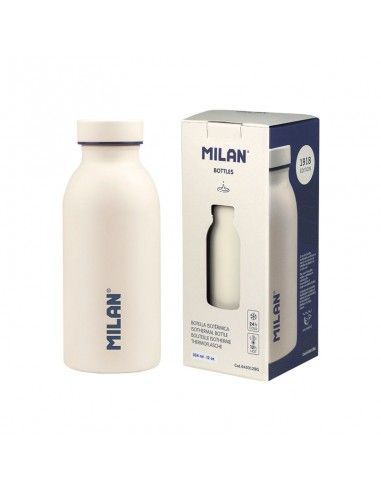 Botella Milan Isotérmica De Acero Inoxidable 354 Ml (Blanco)