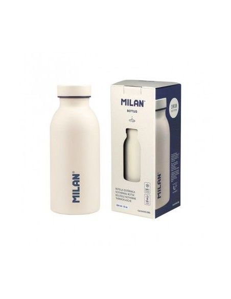 Botella Milan Isotérmica De Acero Inoxidable 354 Ml (Blanco)