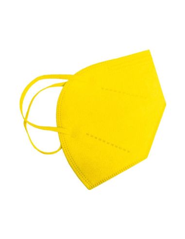 Mascarilla Facial Ffp2 Amarilla Autofiltrante Certificado Ce Embolsada Individualmente.