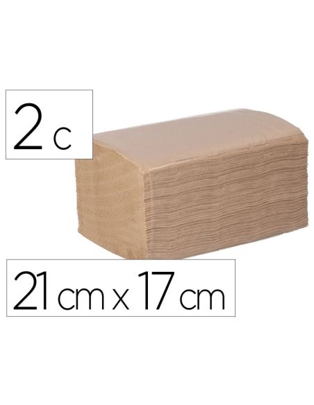 Servilleta Bunzl Greensource Kraft Plegado Zig-Zag 2 Capas 21X17 Cm Caja De 9000 Unidades