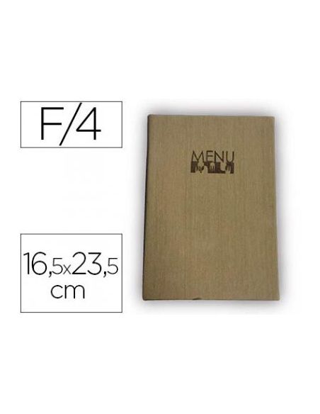 Porta Menus Liderpapel Pu Con 4 Fundas 16,5 X 23,5 Cm