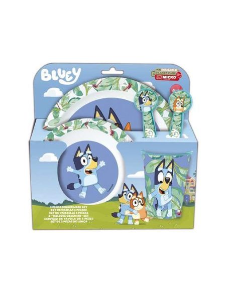 Set Micro Kids 5 Piezas En Estuche Bluey