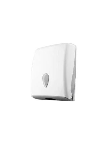 Dispensador Toallas Secamanos Bunzl Greensource Plegadas En C/V/W/Z Fabricado En Abs Color Blanco