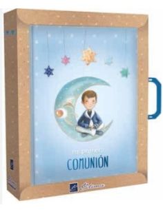Libro De Firmas Comunion + Maletin (Niño Luna)