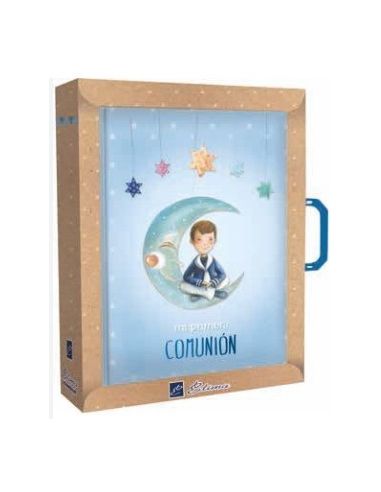 Libro De Firmas Comunion + Maletin (Niño Luna)