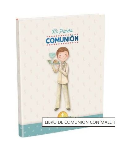 Libro De Firmas Comunion + Maletin (Niño Tacto Seda)