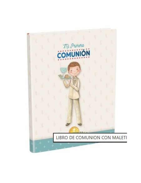 Libro De Firmas Comunion + Maletin (Niño Tacto Seda)