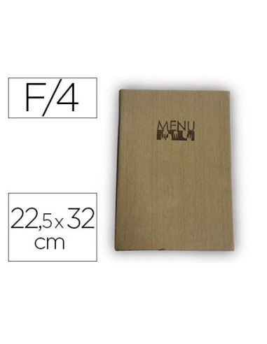 Porta Menus Liderpapel Pu 22,5 X 32 Cm Con 4 Fundas