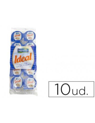 Leche Evaporada Ideal Porciones De 7,5 Gramos Envase De 10 Unidades