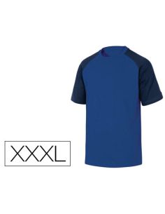 Camiseta De Algodon Deltaplus Color Azul Talla Xxxl