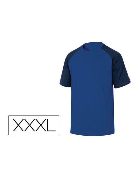 Camiseta De Algodon Deltaplus Color Azul Talla Xxxl