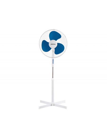 Ventilador De Pie Jocca 3 Velocidades Cabezal Reclinable 40W Diametro 400 Mm 420X520X1200Mm