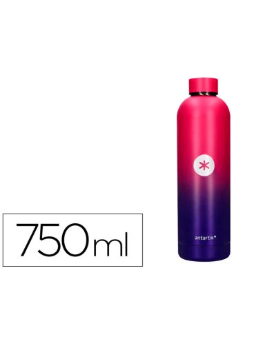 Botella Portaliquidos Antartik Isotermica Acero Inoxidable Libre De Bpa Colourful Lila/Rosa 750 Ml