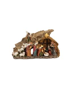 Nacimiento Reyes Magos, pastor ovejas 15x27,2x10,6cm PB21994 (6)