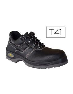 Zapatos De Seguridad Deltaplus De Piel Crupon Grabada Con Forro Absorbente Y Plantilla De Latex Color Negro Talla 41