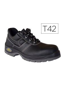 Zapatos De Seguridad Deltaplus De Piel Crupon Grabada Con Forro Absorbente Y Plantilla De Latex Color Negro Talla 42