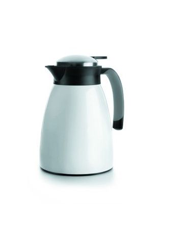 Jarra Servidor Termo Lacor Interior Acero Inoxidable Color Blanco 1L
