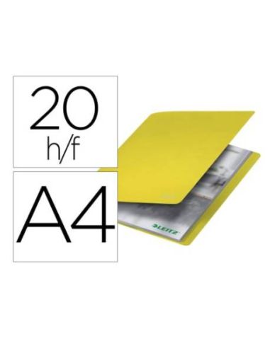 Carpeta 20 Fundas Pp Picami Leitz Amarilla
