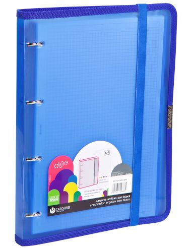 Carpeblock Pp Dune Tamaño A5 4/16 120H Goma Azul