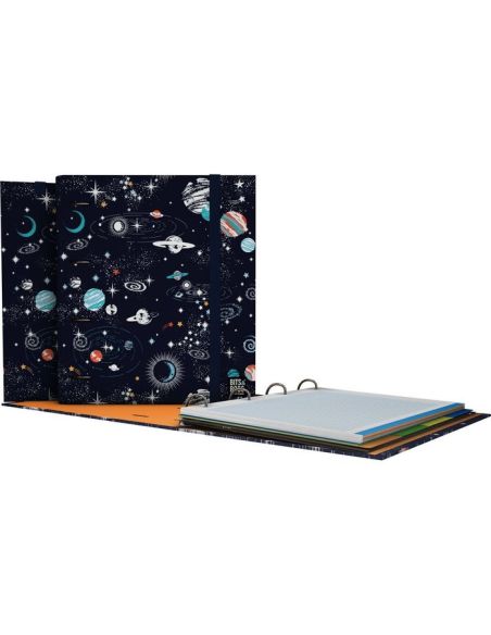 Carpeta 4 Anillas Mixtas 25 Cm A4 Carton Forrado Cosmos