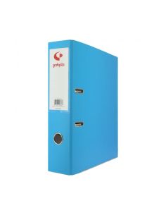 Archivador Palanca Grafoplas A4 65Mm Con Tarjetero Azul Claro