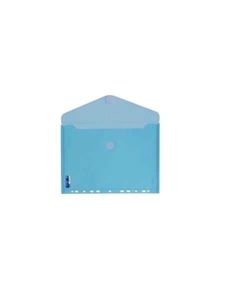 Sobre A4 Multitaladro Polipropileno Cierre Velcro (Azul)