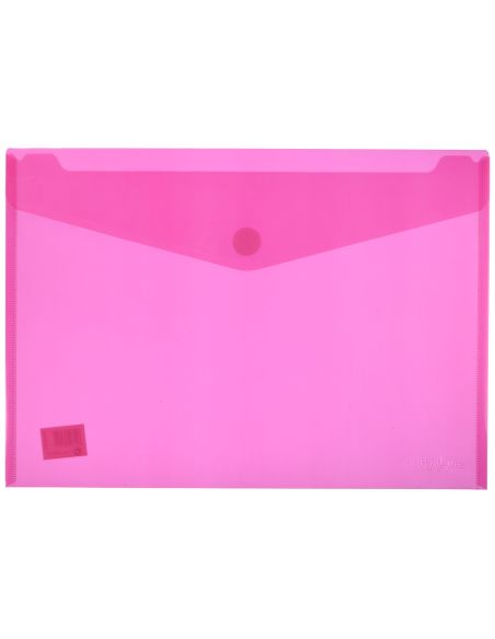 Sobre Folio Velcro Con Fuelle Fucsia Polipropileno Multiline