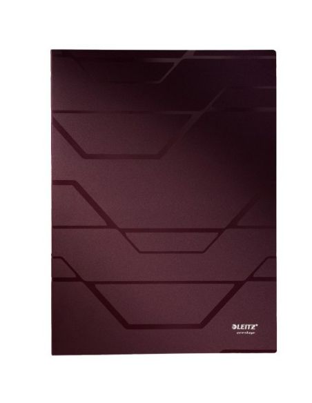Carpeta 40 Fundas A4 Prestige Leitz Caoba