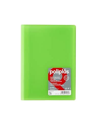 Carpeta 30 Fundas   Poliplás Traslúcidos A4 Verde Claro