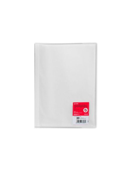 Carpeta 20 Fundas   Poliplás Traslúcidos A4 Incoloro